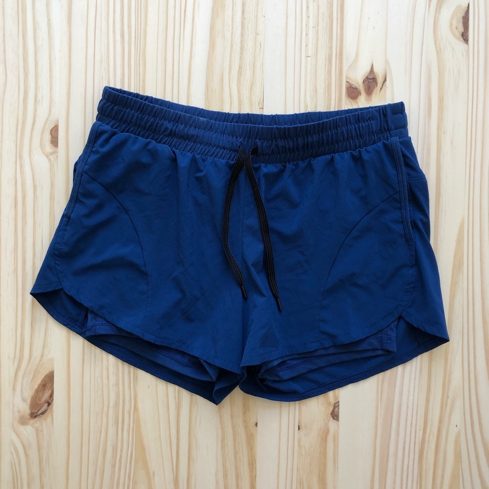 Blue athletic shorts